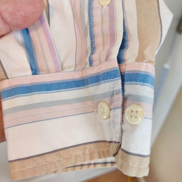 Men's Attention Long Sleeve Stripe Shirt Size Extra Large-Nice Casual Shirt - Picture 7 of 11